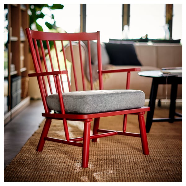 IKEA PERSBOL Armchair Brown-red/Tibbleby Beige/gray