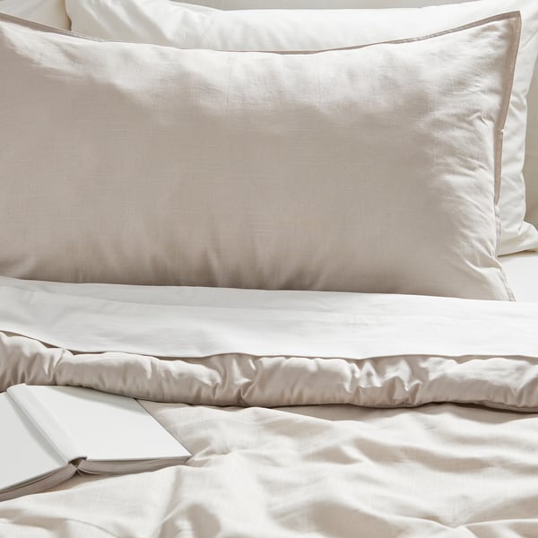 IKEA PIGGTISTEL Comforter set light gray Full/Queen