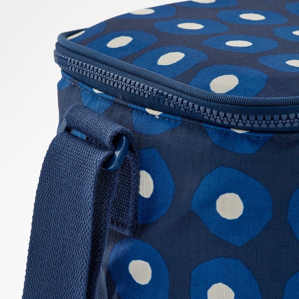 IKEA PILLERSTARR Cooler Bag Patterned/blue 10 ¼x7 ½x7 ½ "