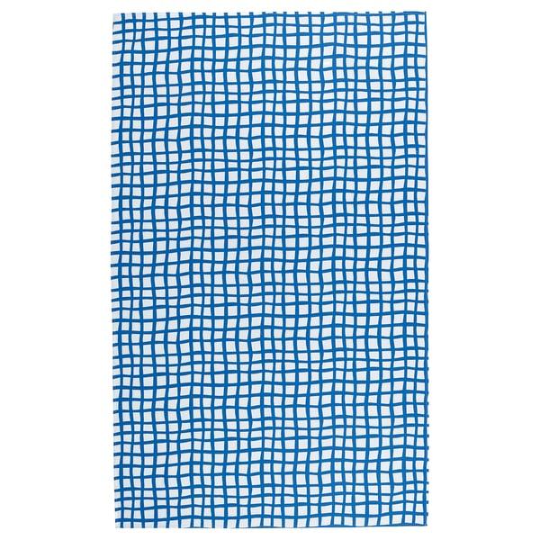 IKEA PILLERSTARR Tablecloth patterned/blue white 57x94 "