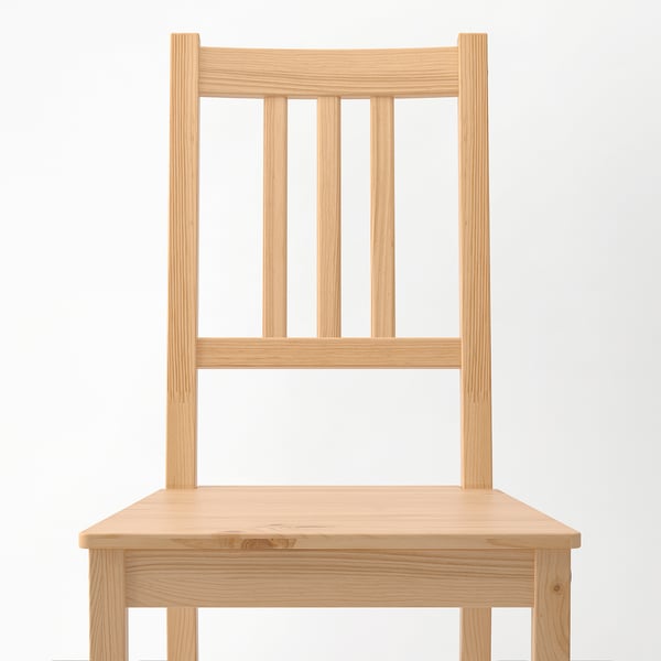 IKEA PINNTORP / PINNTORP Table And 6 Chairs Light Brown Stained White Stained/light Brown Stained 72 7/8 "