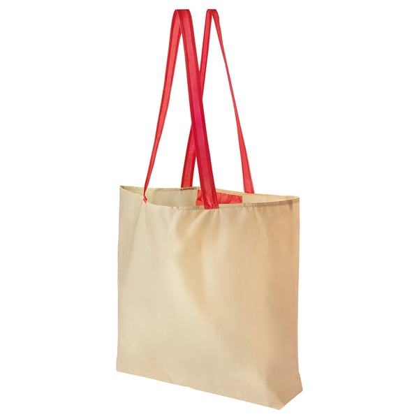 IKEA PLANTERING Shopping bag light brown/red 17 ¾x14 ¼ "