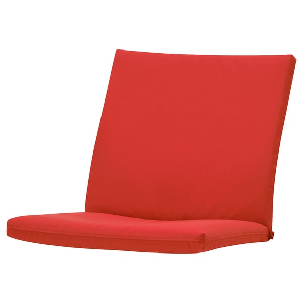 IKEA POÄNG Armchair cushion with low back Vissle red
