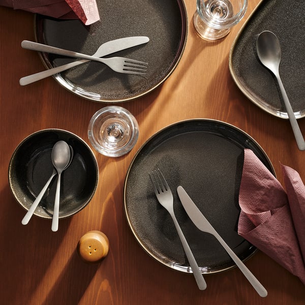 IKEA PRAKTBOTIA 16-piece Flatware Set Stainless Steel