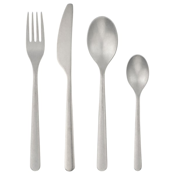 IKEA PRAKTBOTIA 16-piece flatware set stainless steel
