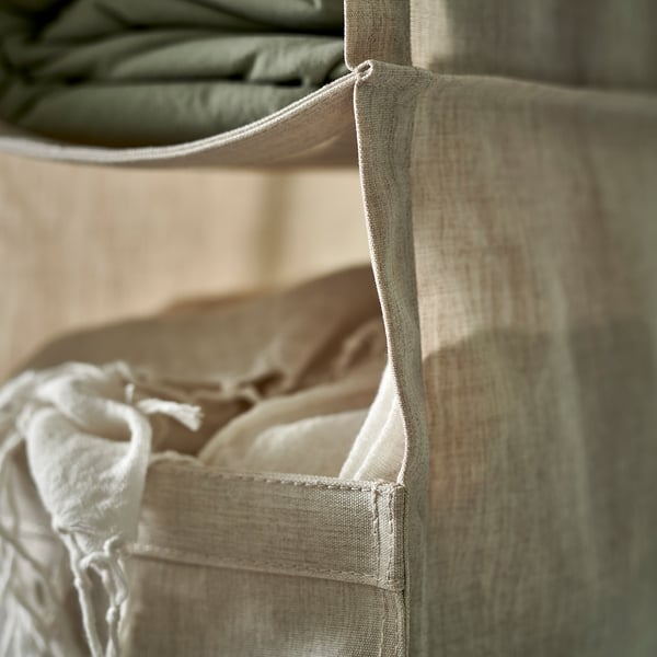 IKEA PURRPINGLA Hanging Storage/6 Compartments Textile/beige 8 5/8x13 3/8x31 1/2 "