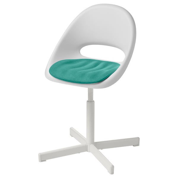 IKEA PYNTEN Children´s Seat Pad For Desk Chair Turquoise 13x12 ½ "
