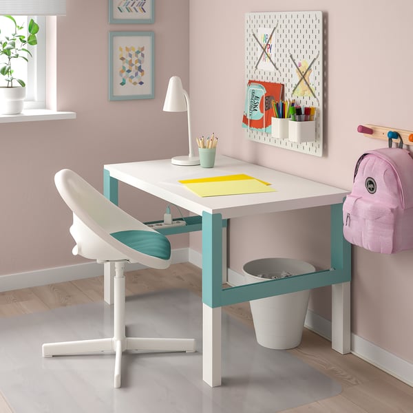 IKEA PYNTEN Children´s Seat Pad For Desk Chair Turquoise 13x12 ½ "