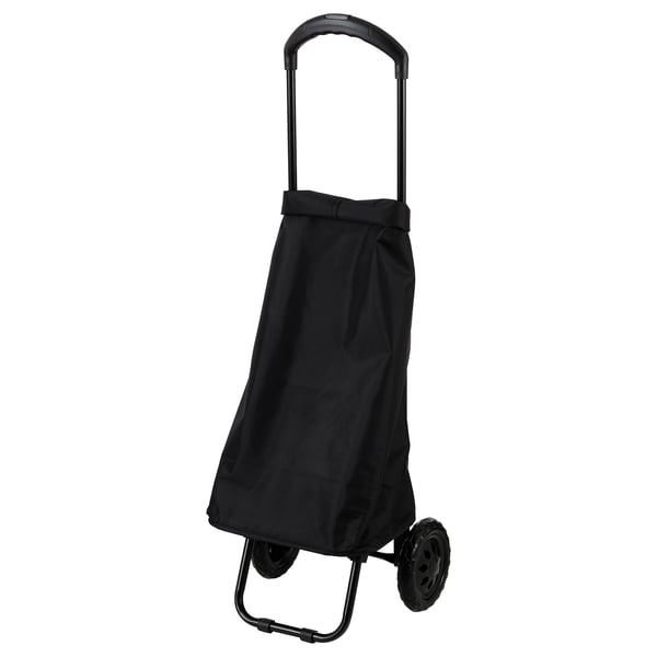 IKEA RADARBULLE Shopping bag with wheels black 13x9 ½x26 ¾ "/1285 oz