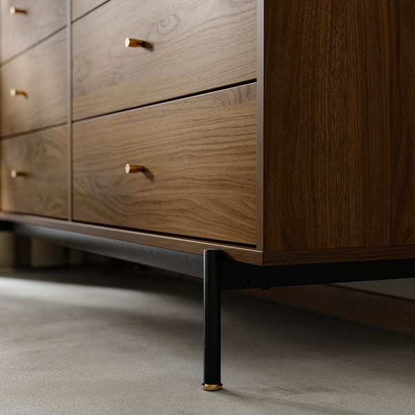 IKEA RÅDMANSÖ 6-drawer Dresser Brown Walnut Effect 62 5/8x18 7/8x31 7/8 "