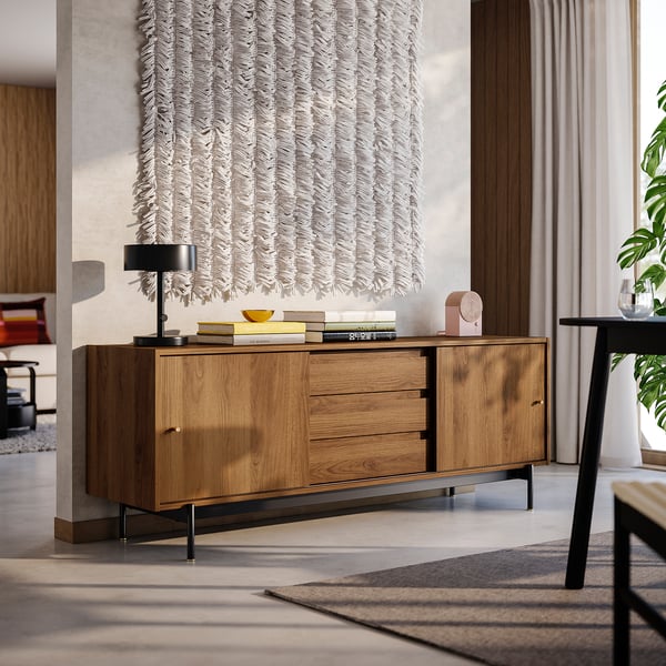 IKEA RÅDMANSÖ TV Unit Brown Walnut Effect 69 1/2x19x26 "