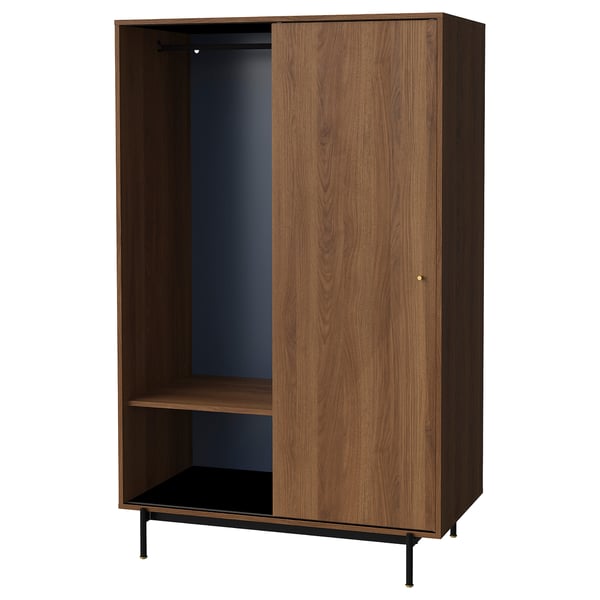IKEA RÅDMANSÖ Wardrobe Brown Walnut Effect 46 5/8x25 3/8x74 5/8 "