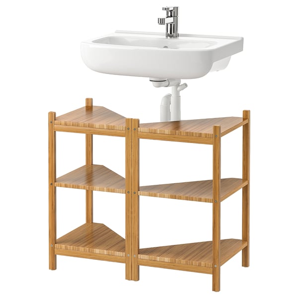 IKEA RÅGRUND / BJÖRKÅN Sink shelf/corner shelf bamboo