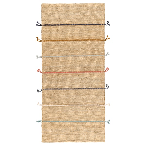 IKEA RAKLEV Rug flatwoven handmade natural/multicolor 2 ' 4 "x5 ' 3 "