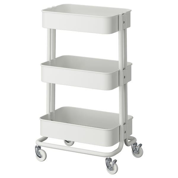 IKEA RÅSKOG Utility cart white 13 3/4x17 3/4x30 3/8 "
