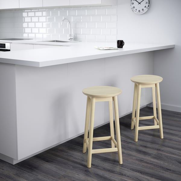 IKEA RÄVSTEN Bar Stool Counter Height Rubberwood 24 3/8 "
