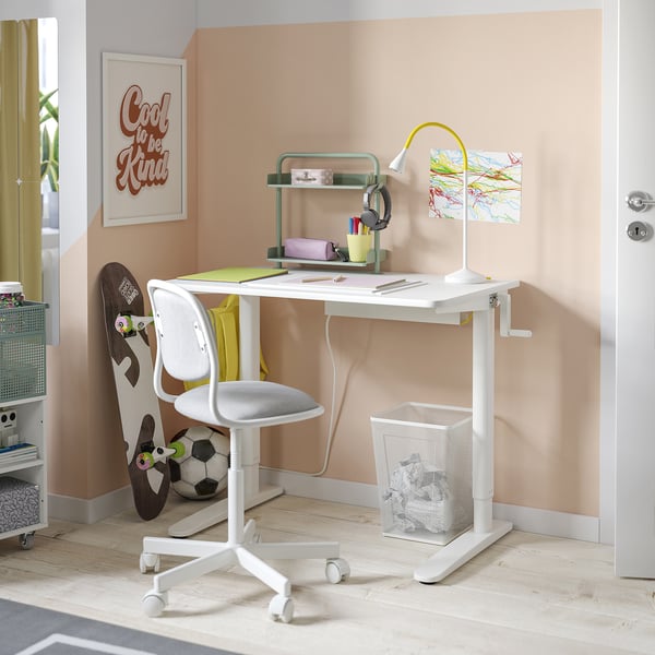 IKEA RELATERA Desk Combination Sit/stand White 35 3/8x23 5/8 "