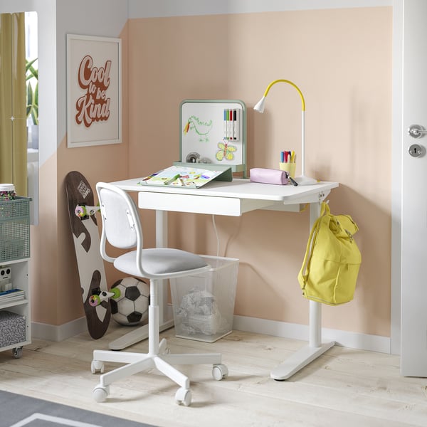 IKEA RELATERA Desk Combination White/light Gray-green 35 3/8x23 5/8 "