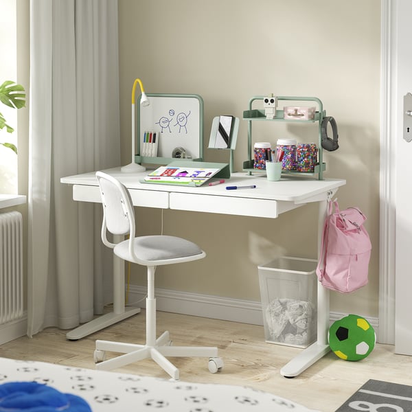 IKEA RELATERA Desk Combination White/light Gray-green 46 1/8x23 5/8 "