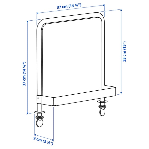 IKEA RELATERA Whiteboard/magnetic Board Light Gray-green