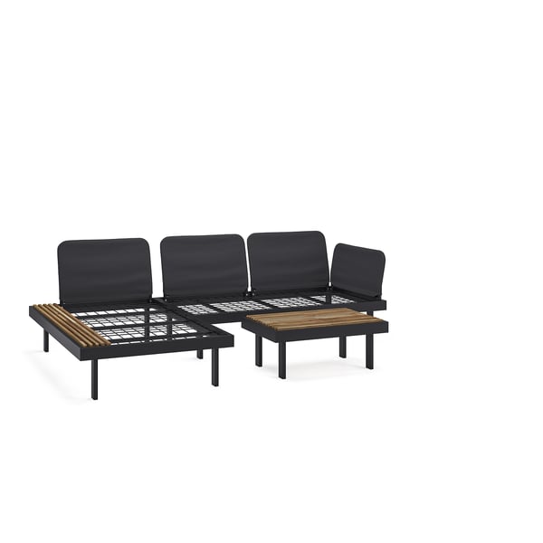 IKEA REVSKÄR 3-seat Conversation Set Anthracite Outdoor