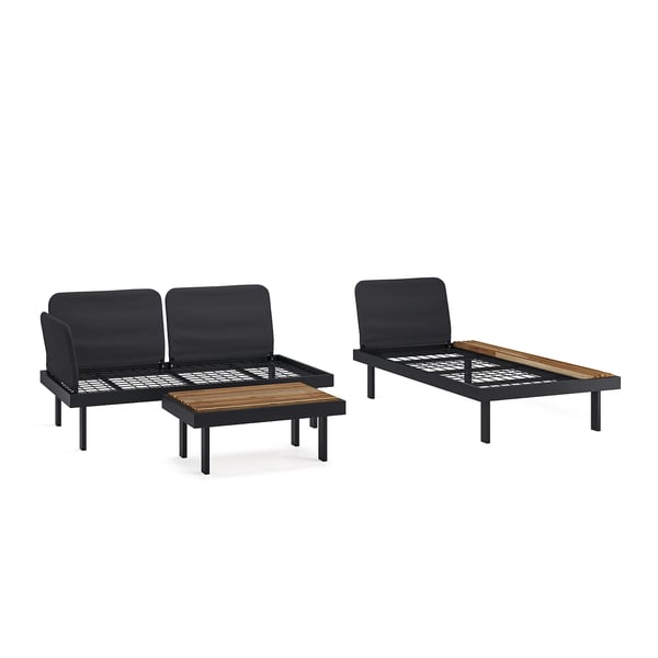 IKEA REVSKÄR 3-seat Conversation Set Anthracite Outdoor