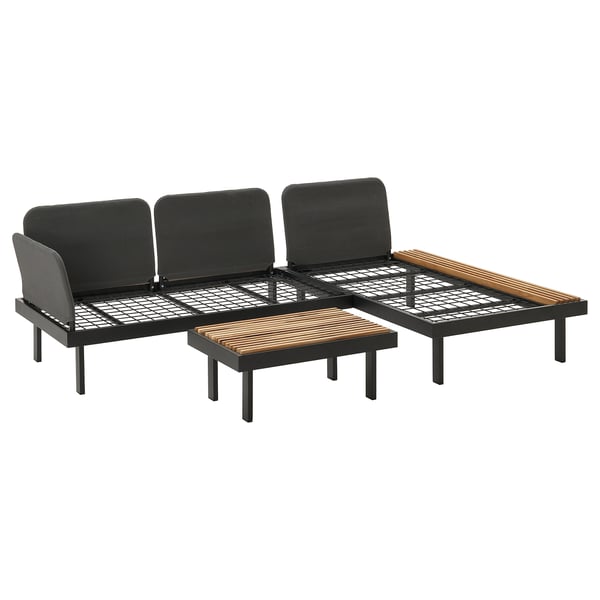IKEA REVSKÄR 3-seat conversation set anthracite outdoor
