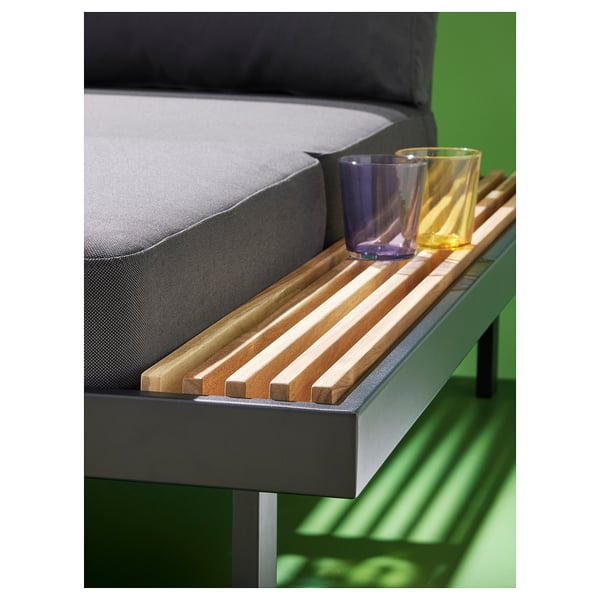 IKEA REVSKÄR 3-seat Conversation Set Outdoor Anthracite/Frösön/Duvholmen Dark Gray