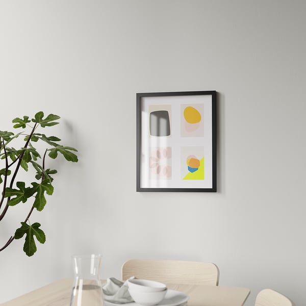 IKEA RÖDALM Frame For 4 Pictures Black 15 ¾x19 ¾ "