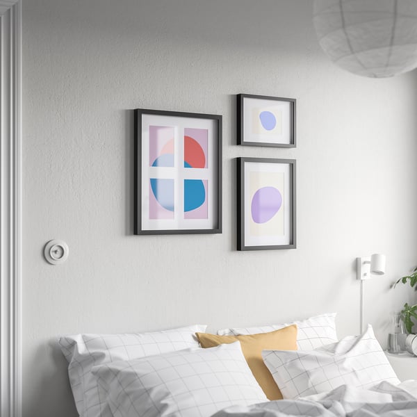 IKEA RÖDALM Frame For 4 Pictures Black 15 ¾x19 ¾ "