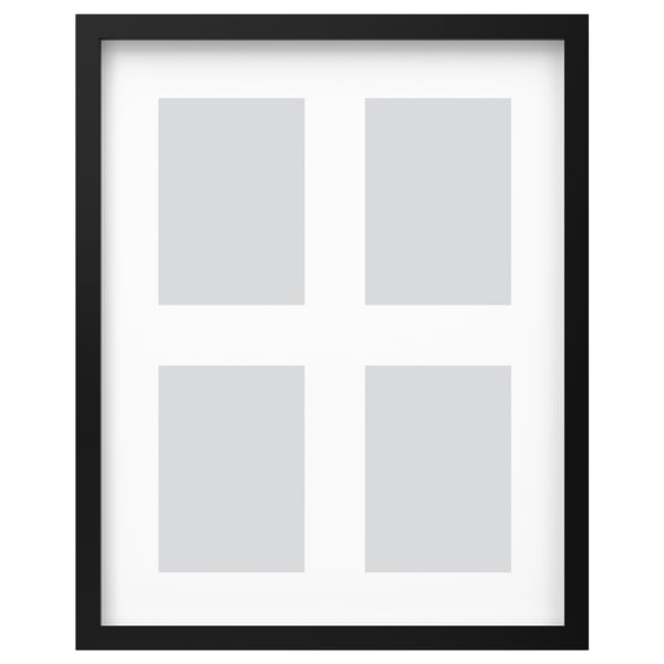 IKEA RÖDALM Frame for 4 pictures black 15 ¾x19 ¾ "