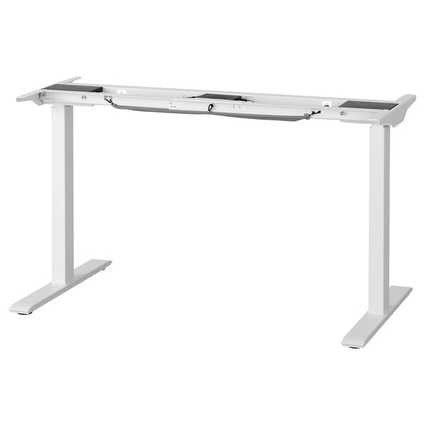 IKEA RODULF Underframe sit/stand f table top electric/white 55 1/8x31 1/2 "