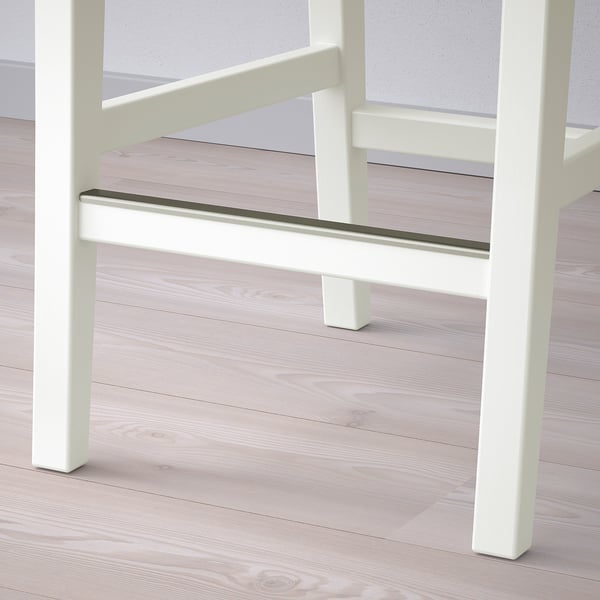IKEA ROSENTORP Bar Stool With Backrest Counter Height/white 24 3/4 "