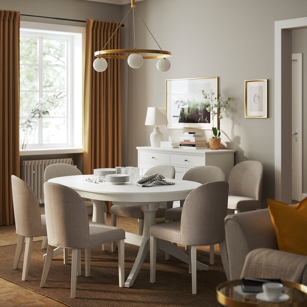 IKEA ROSENTORP Extendable Table White 63/84 5/8x43 1/4 "