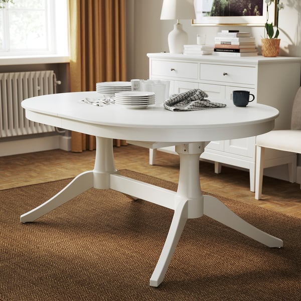 IKEA ROSENTORP Extendable Table White 63/84 5/8x43 1/4 "