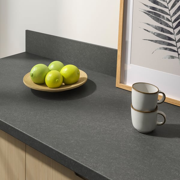 IKEA SÄLJAN Countertop Dark Gray Stone Effect/laminate 74x1 1/2 "