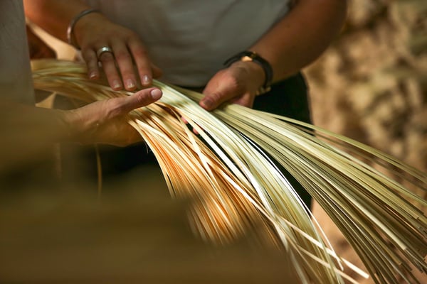 IKEA SALUDING Laundry Basket Handmade Bamboo 13 Gallon