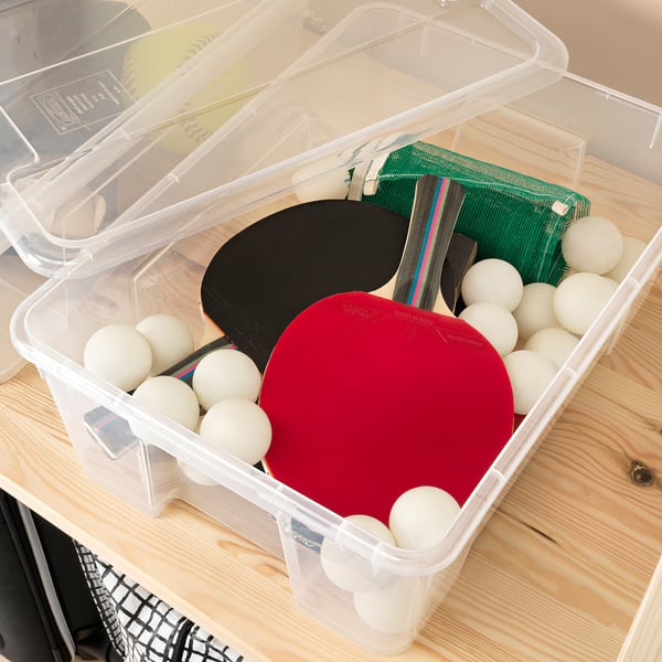 IKEA SAMLA Box With Lid Clear 15 ¼x11x5 ½ "/3 Gallon