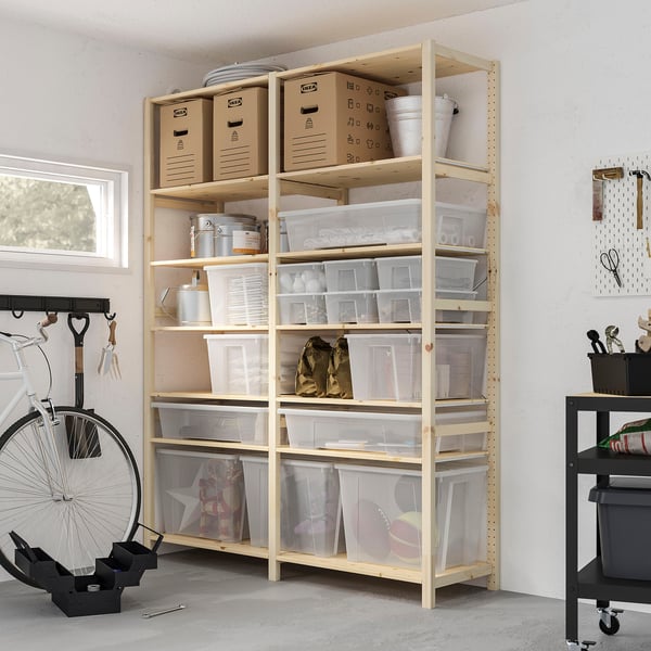 IKEA SAMLA Box With Lid Clear 31x22 ½x7 "/15 Gallon