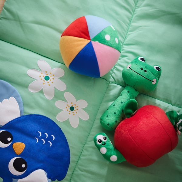 IKEA SANDBI Play Mat Scandinavian Nature/multicolor 39 ¼x39 ¼ "