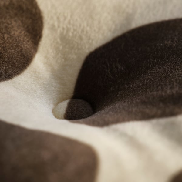IKEA SANDLÖPARE Stool cover beige brown/giraffe pattern 15 "