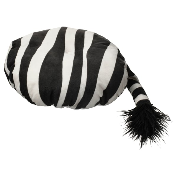 IKEA SANDLÖPARE Stool Cover Black White/zebra Pattern 15 "