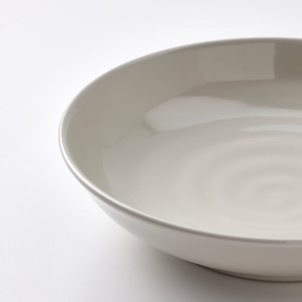IKEA SANDSKÄDDA Deep Plate/bowl Light Grey-beige 8 ½ "
