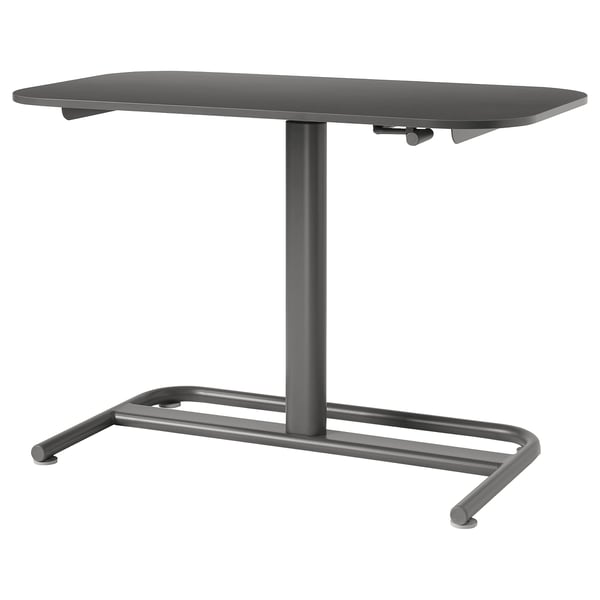 IKEA SEGRARE Desk sit/stand dark gray 43 1/4x23 5/8 "