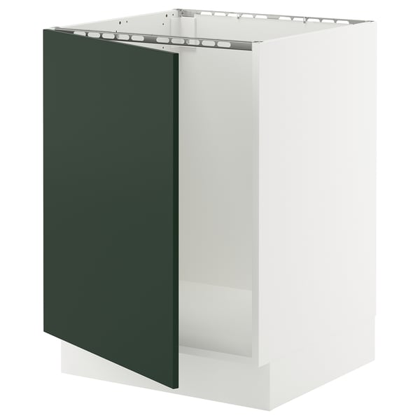 IKEA SEKTION Base cabinet for sink white/Havstorp deep green 24x24x30 "