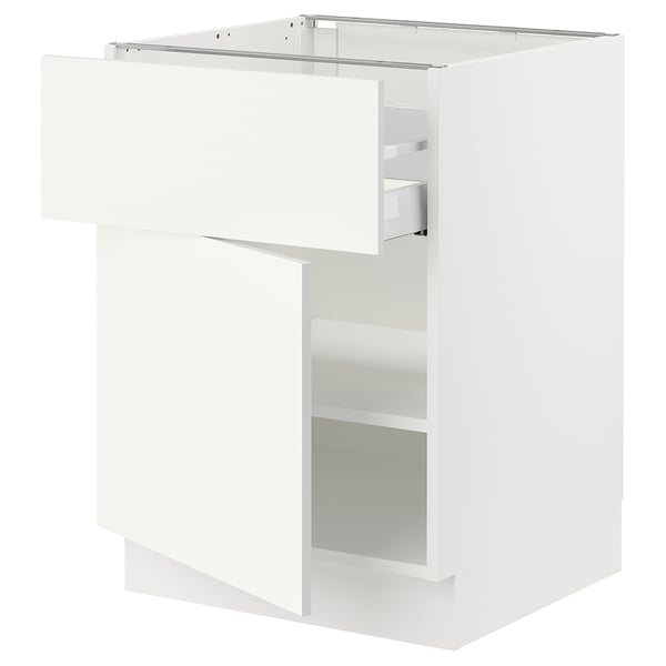 IKEA SEKTION Base cabinet with drawer/door white/Vallstena white 24x24x30 "