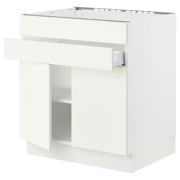 IKEA SEKTION Base cb f cktp/2 drs/2 frnt/1 drwr white/Vallstena white 30x24x30 "