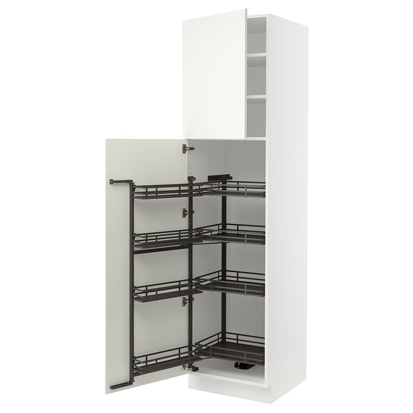 IKEA SEKTION High cabinet with pull-out pantry white/Vallstena white 24x24x90 "