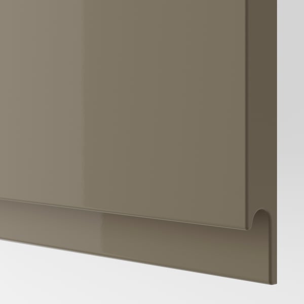 IKEA SEKTION / MAXIMERA Hc W P-o Func 1dr/4drw White/Voxtorp High-gloss Dark Grey-brown 24x24x80 "