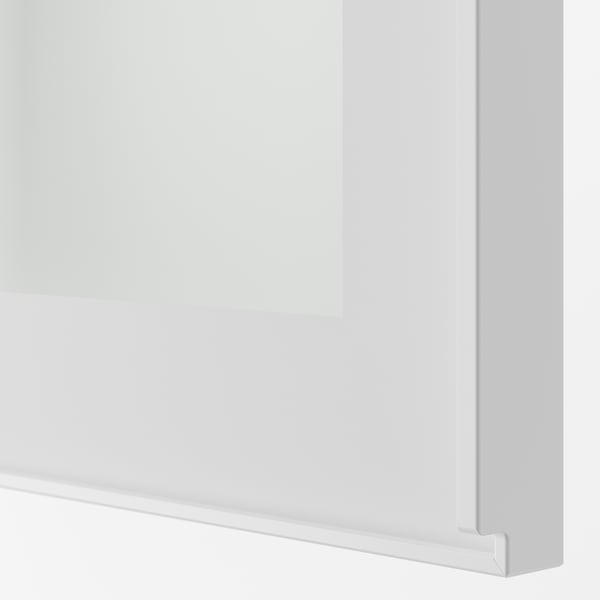 IKEA SEKTION Wall Cabinet With Glass Door White/Hejsta White Clear Glass 18x15x30 "